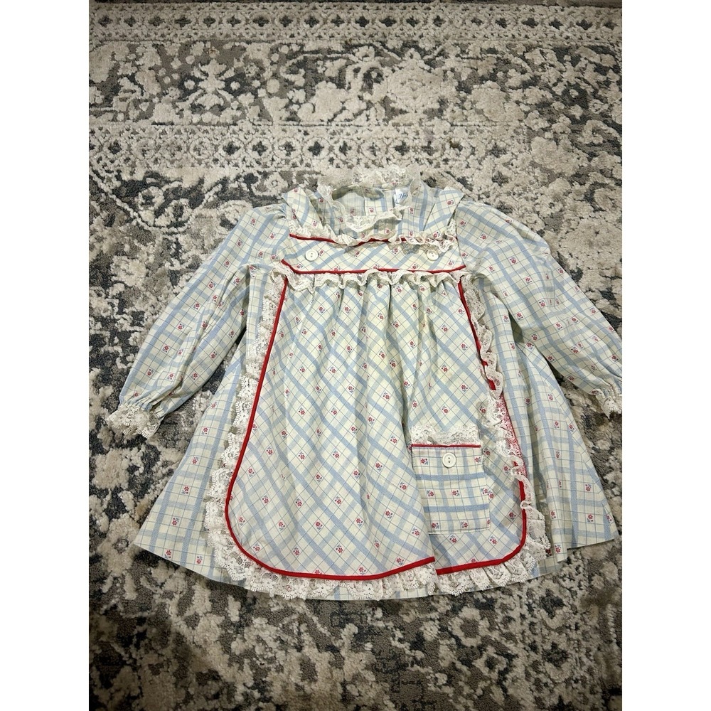 Her Majesty‎ Vintage Girls Floral Dress Size 3t Made In USA